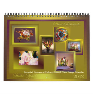 Calendário 2012 excelente das lâmpadas do vitral