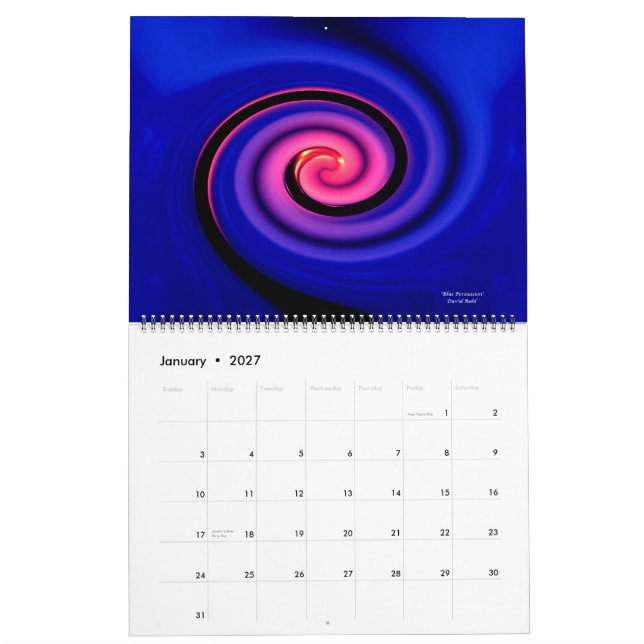 Calendário 2012 oblíquo da arte (Jan 2027)