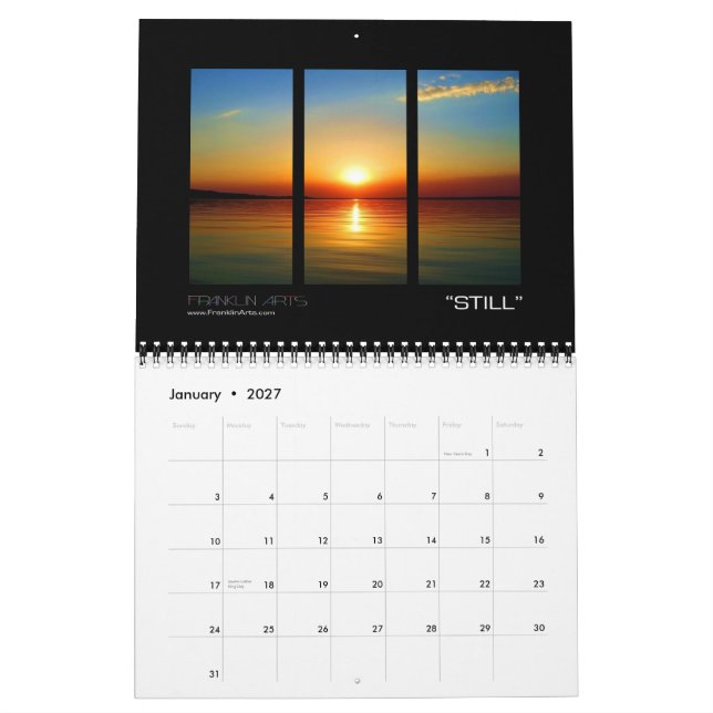 Calendário 2012 paisagens & Seascapes (Jan 2027)