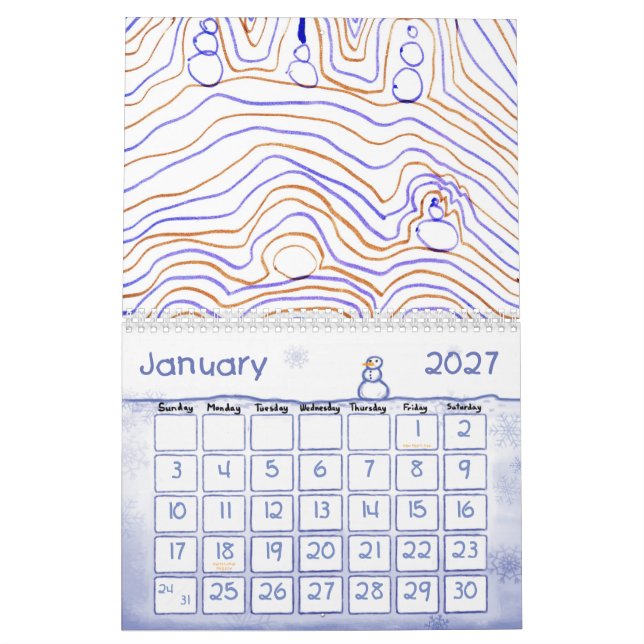 Calendário 2012 por Harry Bell (Jan 2027)