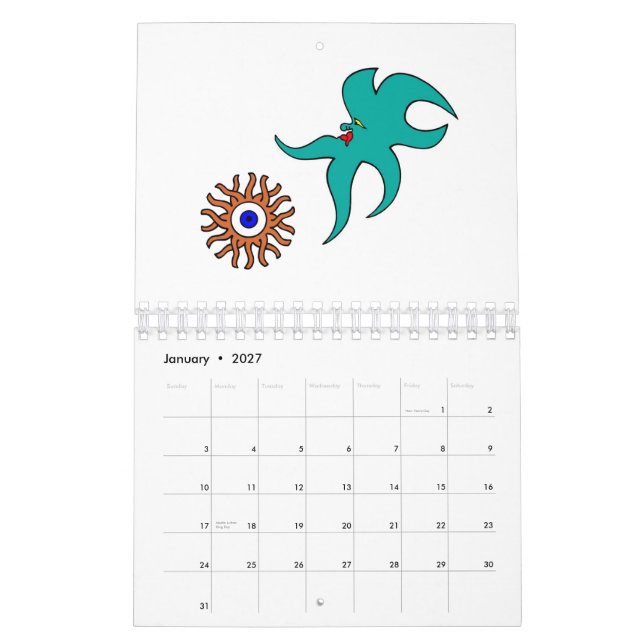 Calendário 2013 - Criaturas (Jan 2027)