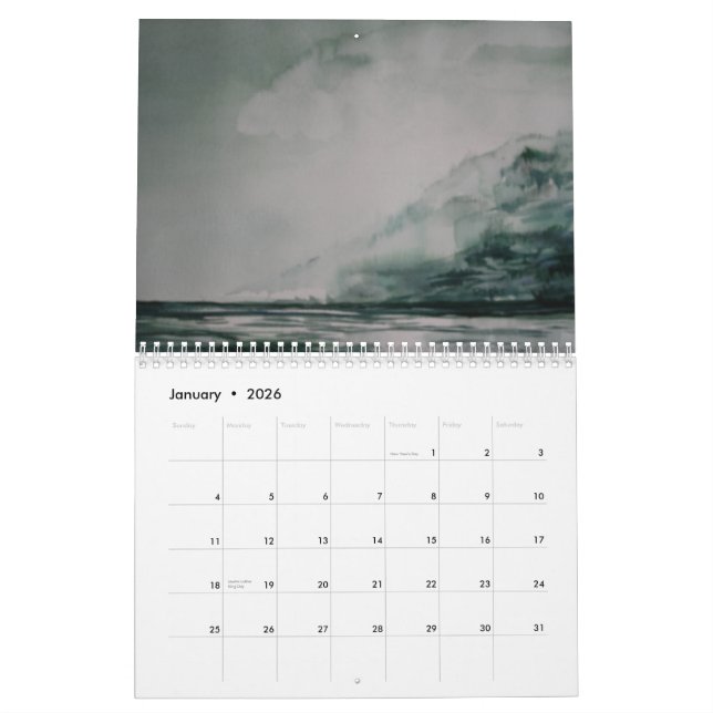 Calendário 2013 da aguarela (Jan 2026)