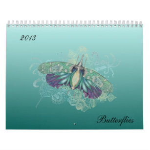 Calendário 2013 da borboleta
