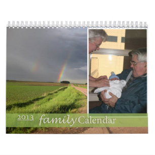 Calendário 2013 da família