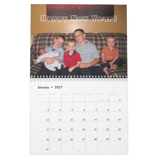 Calendário 2013 da família de Breeden (Jan 2027)