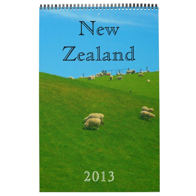 calendário 2013 de Nova Zelândia (Capa)