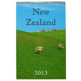 calendário 2013 de Nova Zelândia
