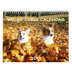 Calendário 2013 do Corgi de Galês
