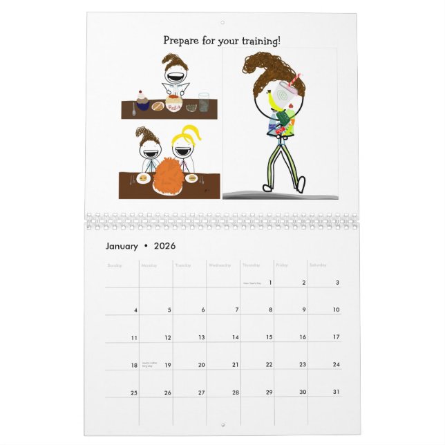 Calendário 2013 do esporte dos desenhos animados: (Jan 2026)