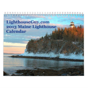calendário 2013 do farol de LighthouseGuy.com