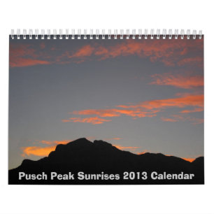 Calendário 2013 máximo do nascer do sol de Pusch