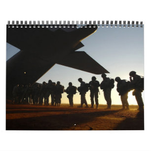 Calendário 2013 silhuetas militares
