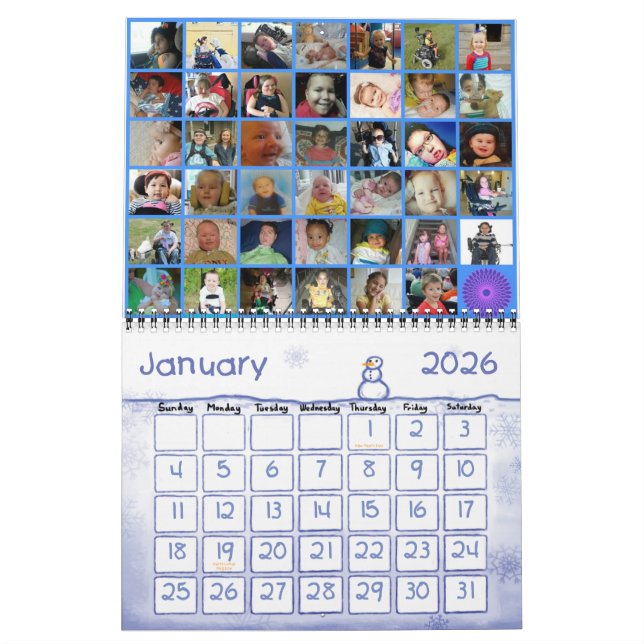 Calendário 2014 da Atrofia Muscular da Espinal (Jan 2026)