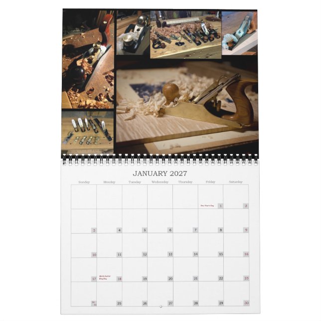 Calendário 2014 da ferramenta de LumberJocks (Jan 2027)