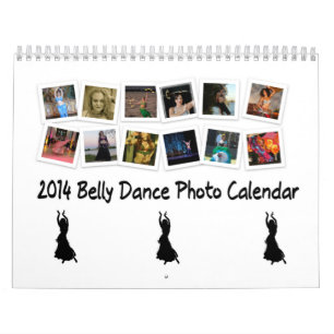 Calendário 2014 da foto da dança do ventre