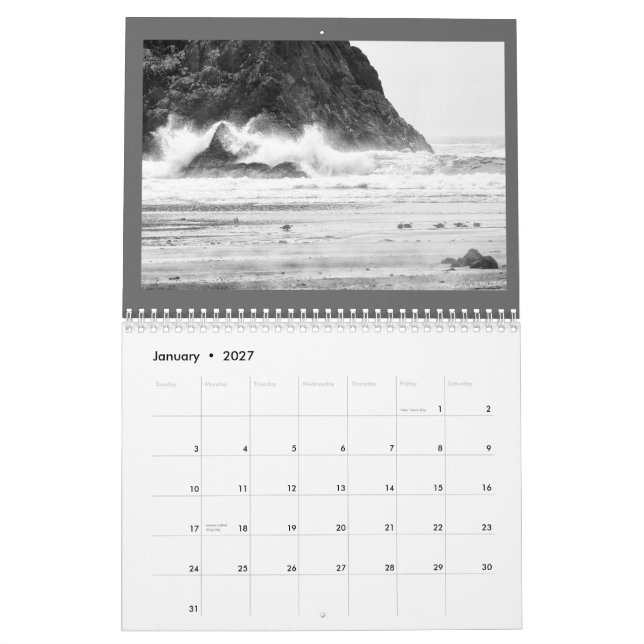 CALENDÁRIO 2014 da FOTO pelo Mac Tippins (Jan 2027)