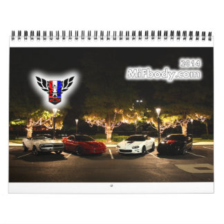 Calendário 2014 de Michigan FBody (15 meses)