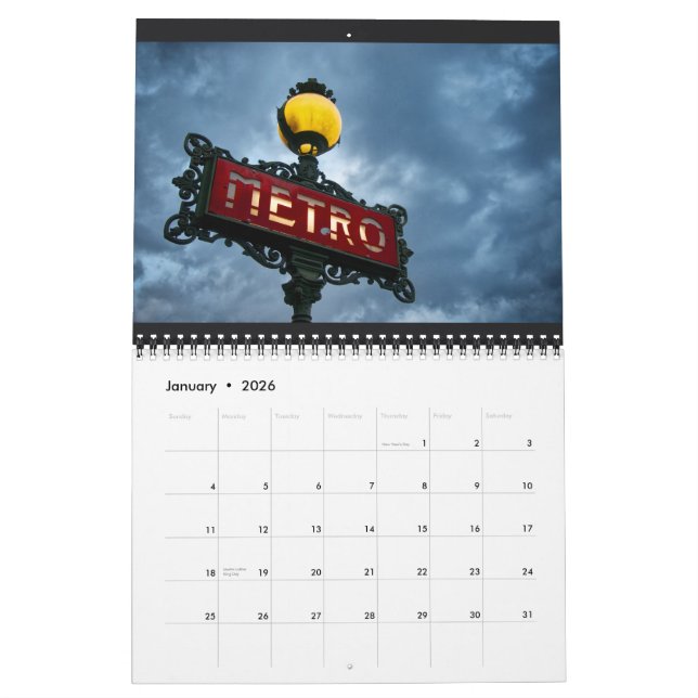 Calendário 2014 de Paris (Jan 2026)