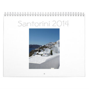 Calendário 2014 de Santorini