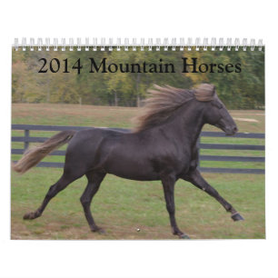 Calendário 2014 do cavalo da montanha