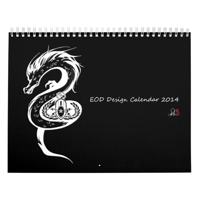 Calendário 2014 do esquadrão da morte do EOD (Capa)
