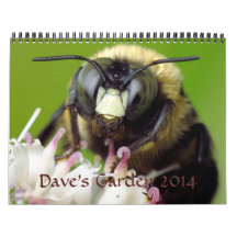 Calendário 2014 do jardim de Dave