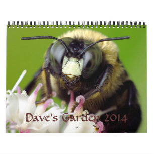 Calendário 2014 do jardim de Dave