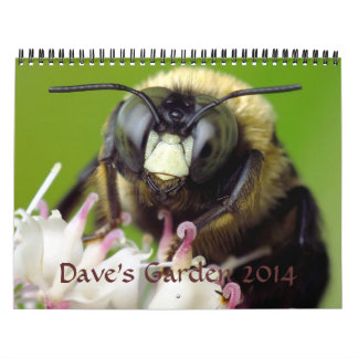 Calendário 2014 do jardim de Dave