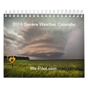 Calendário 2014 do mau tempo do Wx-Piloto