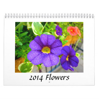 Calendário 2014 flores