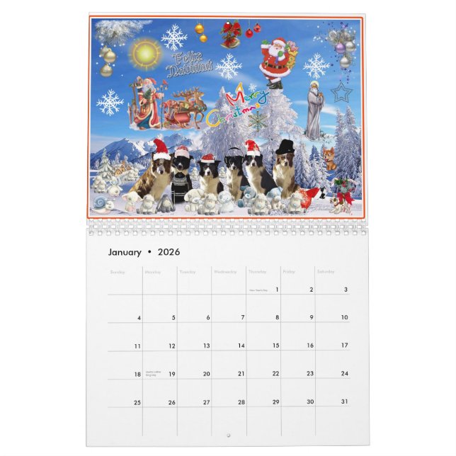 Calendario 2014 jolulodi Border Collie (Jan 2026)
