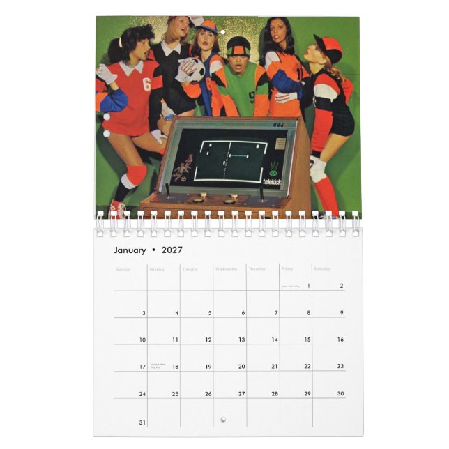 Calendário 2014:  Pintinhos e jogos de arcada do (Jan 2027)