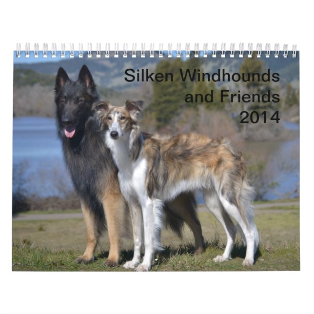 Calendário 2014 Windhounds e amigos macios 1-2 (Capa)
