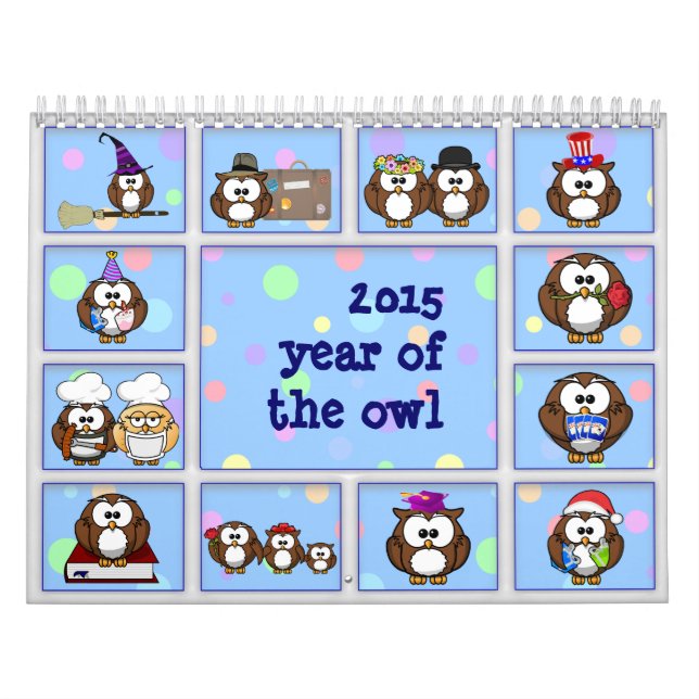 Calendário 2015 ano da coruja (Capa)