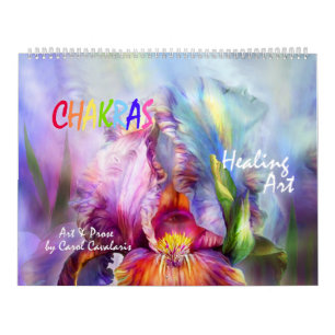 Calendário 2015 da arte cura de Chakras
