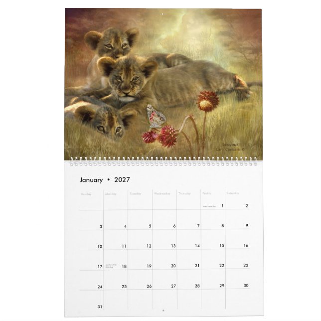 Calendário 2015 da arte de África (Jan 2027)