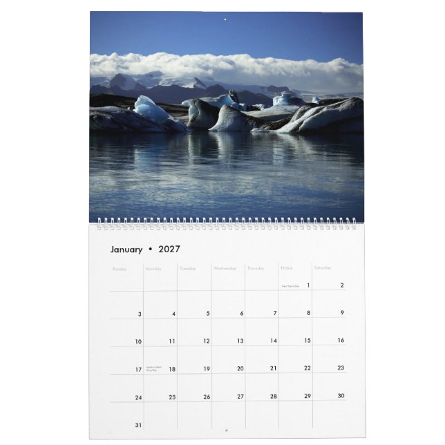 Calendário 2015 de Islândia (Jan 2027)