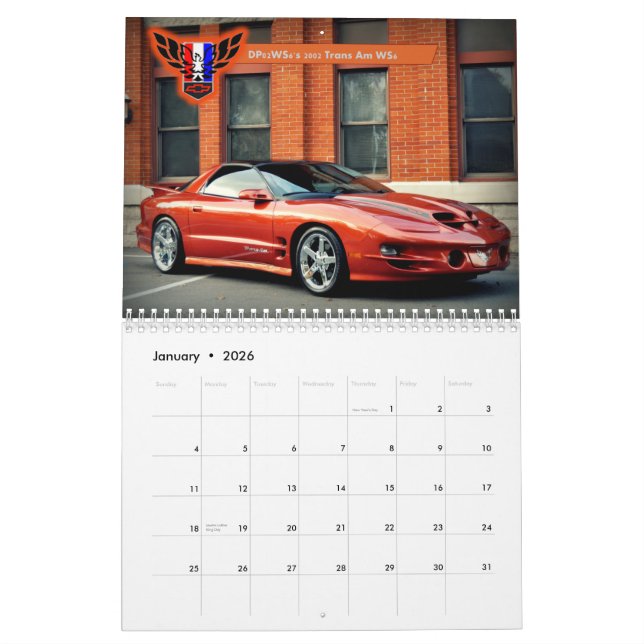 Calendário 2015 de Michigan FBody! (Jan 2026)