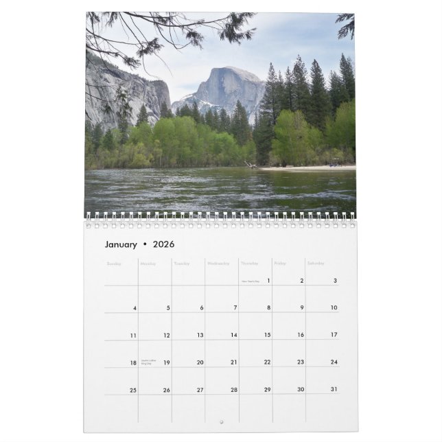 Calendário 2015 de Yosemite (Jan 2026)