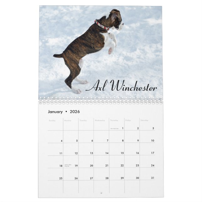 Calendário 2015 do amor de filhote de cachorro do (Jan 2026)