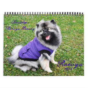 Calendário 2015 do Keeshond de Raevyn
