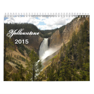 Calendário 2015 do parque nacional de Yellowstone