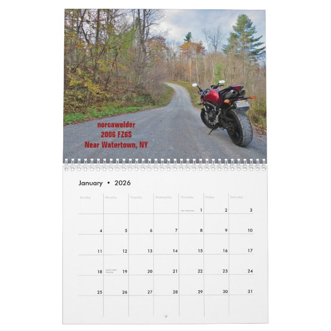 Calendário 2015 FZ6 (Jan 2026)