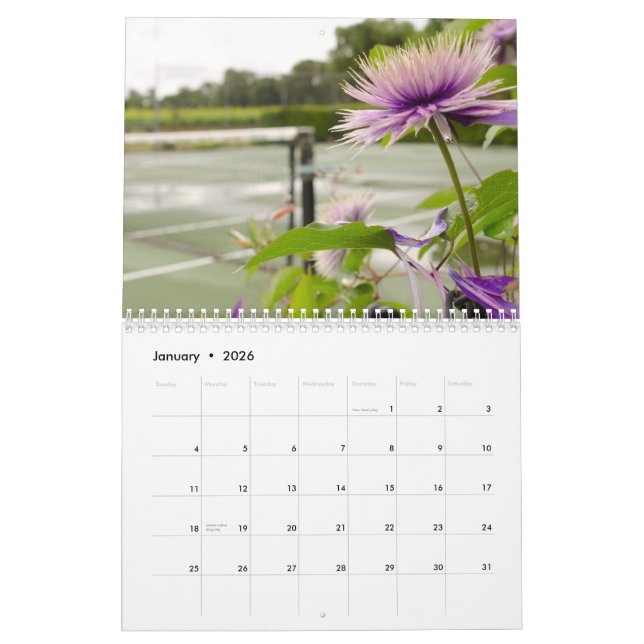 Calendário 2015:  Imagens do tênis (Jan 2026)