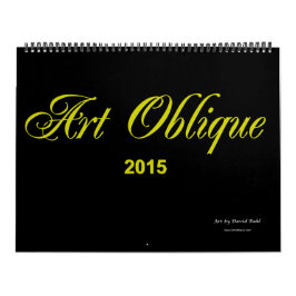Calendário 2015 oblíquo da arte
