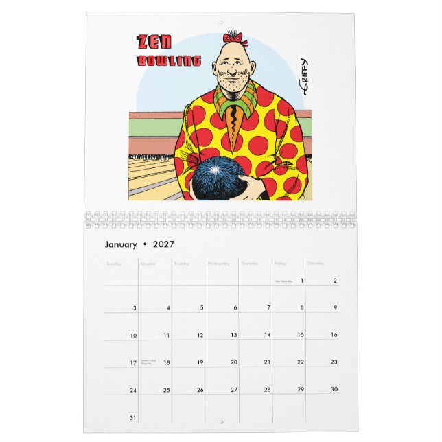 Calendário 2015 ZIPPY por Bill Griffith (Jan 2027)
