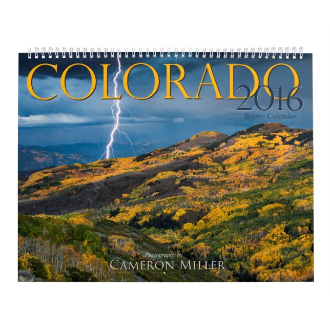 Calendário 2016 cénico de Colorado (Capa)