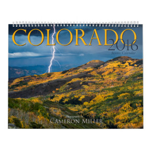 Calendário 2016 cénico de Colorado