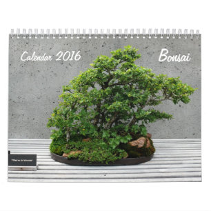 Calendário 2016 com Bonsai