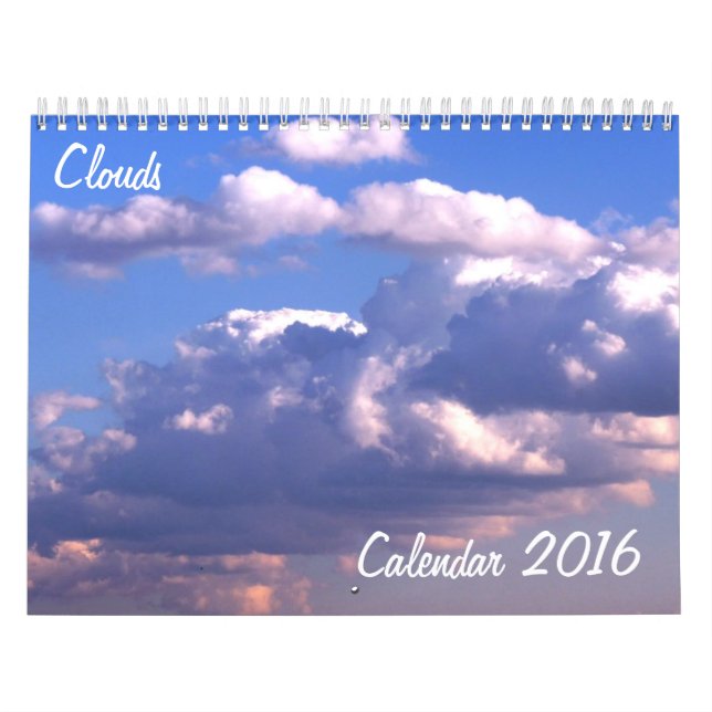 Calendário 2016 Com Nuvens (Capa)